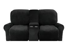 Load image into Gallery viewer, 2 Seat Recliner Cover with Cup Holders Soft Non Slip 12 Colors