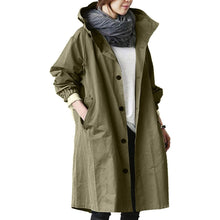 Load image into Gallery viewer, Women's Long Waterproof Raincoat
