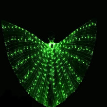 Load image into Gallery viewer, Illuminated Butterfly Wings with Multicolor LED Edges and Adjustable Harness, 24 and 36in Wingspan