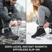 Load image into Gallery viewer, Women's Ankle High Snow Boots with Grip Tread and Plush Interior Lining