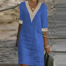 Load image into Gallery viewer, Stylish linen summer dress for women