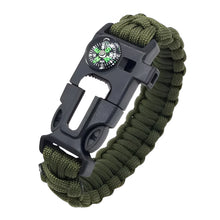 Load image into Gallery viewer, Outdoor Multi-Function Paracord Survival Bracelet with Fire Starter and Emergency Rope