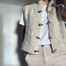 Load image into Gallery viewer, Womens Sleeveless Structured Vest with Clean Minimal Styling for Layering