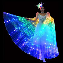 Load image into Gallery viewer, Illuminated Butterfly Wings with Multicolor LED Edges and Adjustable Harness, 24 and 36in Wingspan
