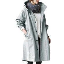 Load image into Gallery viewer, Women's Long Waterproof Raincoat