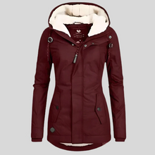 Load image into Gallery viewer, Long Waterproof Winter Jacket With Hood & Lining