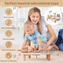 Load image into Gallery viewer, Wooden Kids Music Station, Creative Musical Instrument Set