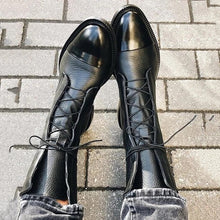 Load image into Gallery viewer, Vintage heeled ankle boots for women