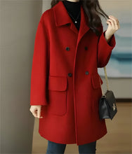 Load image into Gallery viewer, Women's Wool Winter Coat