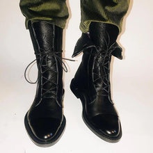 Load image into Gallery viewer, Vintage heeled ankle boots for women