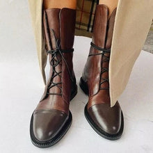 Load image into Gallery viewer, Vintage heeled ankle boots for women