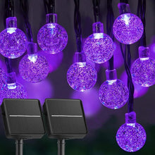 Load image into Gallery viewer, Solar Powered Waterproof Crystal Globe Lights