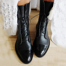 Load image into Gallery viewer, Vintage heeled ankle boots for women