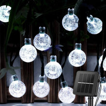 Load image into Gallery viewer, Solar Powered Waterproof Crystal Globe Lights