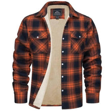 Load image into Gallery viewer, fleece-lined checked jacket