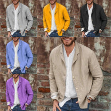 Load image into Gallery viewer, Men's Lightweight Cotton Linen Jacket