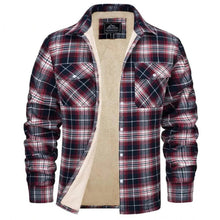 Load image into Gallery viewer, fleece-lined checked jacket