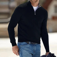 Load image into Gallery viewer, Mens Long Sleeve Pullover Sweater with Knit Construction and Hip Length Hem