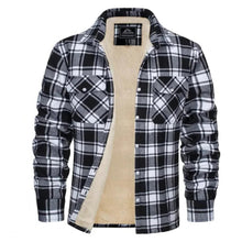 Load image into Gallery viewer, fleece-lined checked jacket