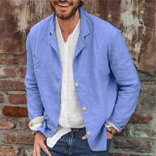 Load image into Gallery viewer, Men's Lightweight Cotton Linen Jacket