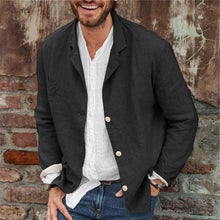 Load image into Gallery viewer, Men's Lightweight Cotton Linen Jacket