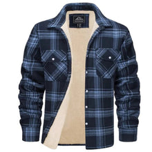Load image into Gallery viewer, fleece-lined checked jacket