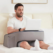 Load image into Gallery viewer, Reading Lap Pillow Laptop Desk for Bed