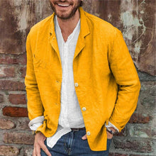 Load image into Gallery viewer, Men's Lightweight Cotton Linen Jacket