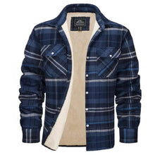 Load image into Gallery viewer, fleece-lined checked jacket