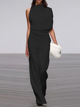 Load image into Gallery viewer, Women's Jumpsuit With Round Neck, Sleeveless And Wide Leg