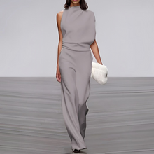 Load image into Gallery viewer, Womens Jumpsuit With Round Neck, Sleeveless And Wide Leg