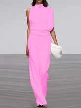 Load image into Gallery viewer, Women's Jumpsuit With Round Neck, Sleeveless And Wide Leg