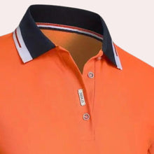 Load image into Gallery viewer, Elegant orange men's polo shirt