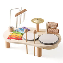 Load image into Gallery viewer, Wooden Kids Music Station, Creative Musical Instrument Set