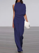 Load image into Gallery viewer, Women's Jumpsuit With Round Neck, Sleeveless And Wide Leg