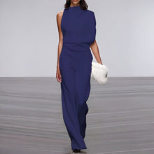 Load image into Gallery viewer, Womens Jumpsuit With Round Neck, Sleeveless And Wide Leg