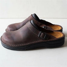 Load image into Gallery viewer, Men's Leather Slippers - Genuine Leather - Comfortable Orthotics