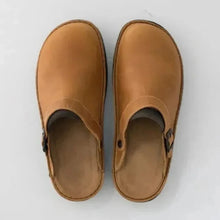 Load image into Gallery viewer, Men's Leather Slippers - Genuine Leather - Comfortable Orthotics