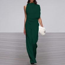 Load image into Gallery viewer, Womens Jumpsuit With Round Neck, Sleeveless And Wide Leg