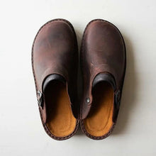 Load image into Gallery viewer, Men's Leather Slippers - Genuine Leather - Comfortable Orthotics