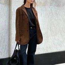 Load image into Gallery viewer, Women's Loose Suede Jacket