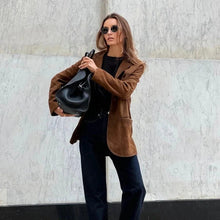 Load image into Gallery viewer, Women's Loose Suede Jacket