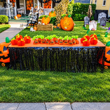 Load image into Gallery viewer, Large Jack O Lantern Cellophane Bags Pack of 50 with Orange and Green Design for Halloween Treats