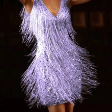 Load image into Gallery viewer, Dazzling Diva Dress with Sequins and Tassels