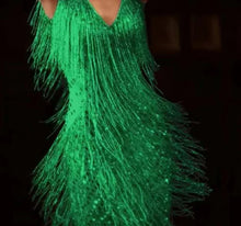 Load image into Gallery viewer, Dazzling Diva Dress with Sequins and Tassels