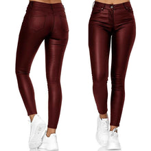 Load image into Gallery viewer, Stretchable Leather Pants