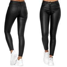 Load image into Gallery viewer, Stretchable Leather Pants