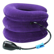 Load image into Gallery viewer, Inflatable Neck Collar with Hand Pump and Three Air Chambers, Adjustable Fit