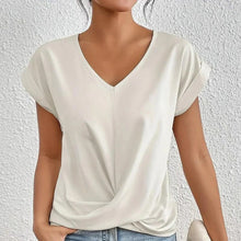 Load image into Gallery viewer, Women's shirt with v-neck