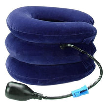 Load image into Gallery viewer, Inflatable Neck Collar with Hand Pump and Three Air Chambers, Adjustable Fit